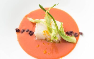 waveco® ricette: baccalà con gazpacho di pomodoro e olive taggiasche bio